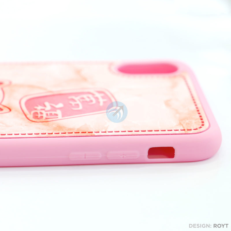 Ốp lưng IPHONE X/XS lưng da hình mèo thần tài