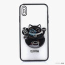 Ốp lưng IPHONE XS MAX hình mèo thần tài nổi viền màu