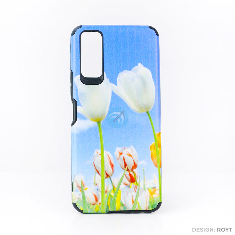 Ốp lưng VIVO Y12S IMD da chống sốc hình hoa