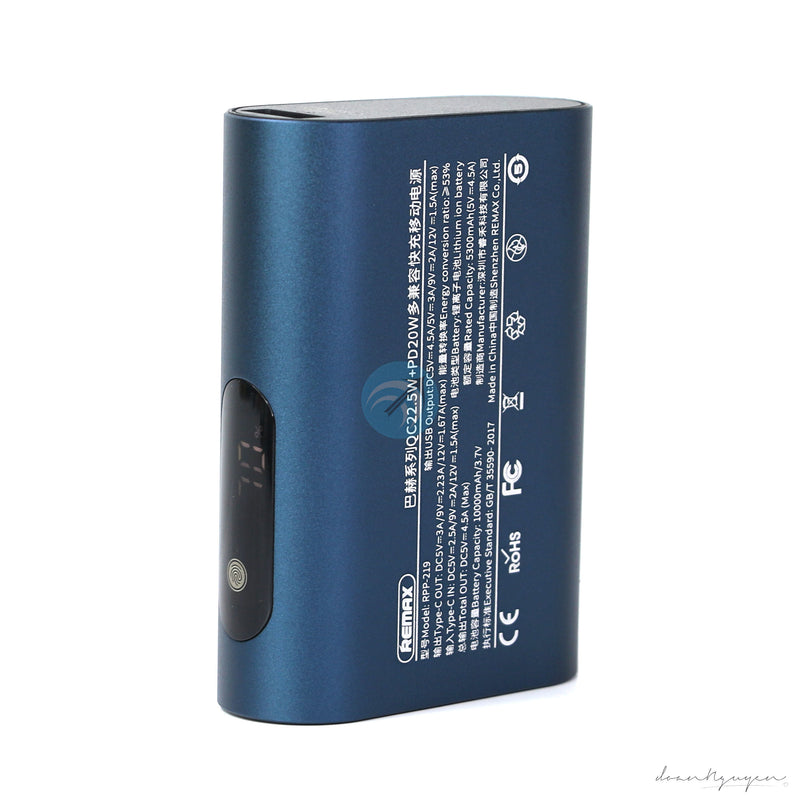 Sạc dự phòng 10000MAH 20W REMAX RPP-219 bh03t