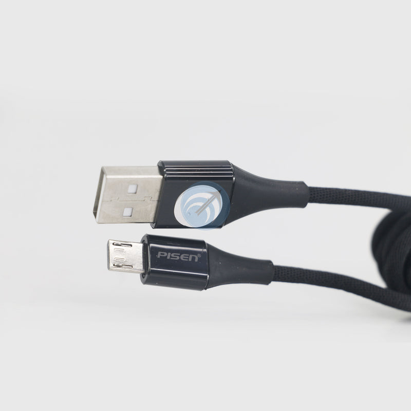 CÁP SẠC PISEN MICRO USB 2.4A 1,2M (MU18-1200) BH12T