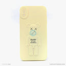 Ốp lưng IPHONE XS MAX gấu nổi đứng BABY silicon màu