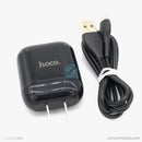 Bộ sạc lightning 3.4A 1 mét HOCO HK2 màu đen bh01t