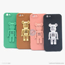 Ốp lưng IPHONE 6G/6S hình gấu nổi có giá đỡ silicon màu