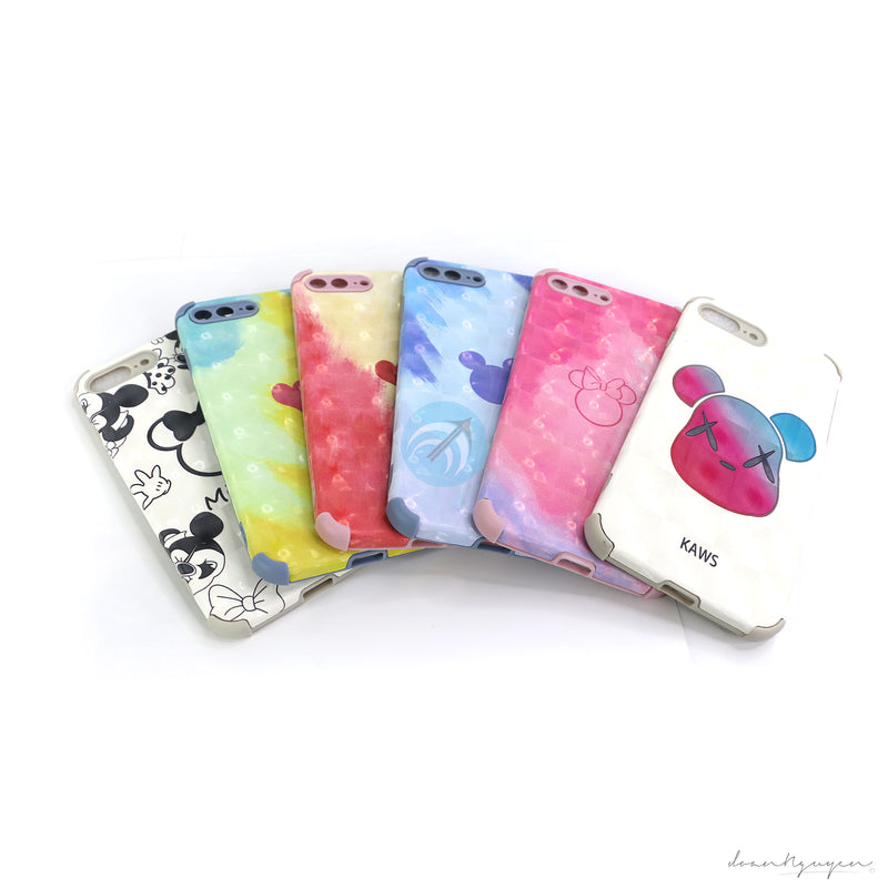 ỐP LƯNG IPHONE 7+/ 8+ HÌNH TIM VIỀN VUÔNG