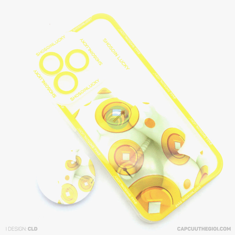 ỐP LƯNG IPHONE 13 PRO TRONG IN HÌNH KÈM POD