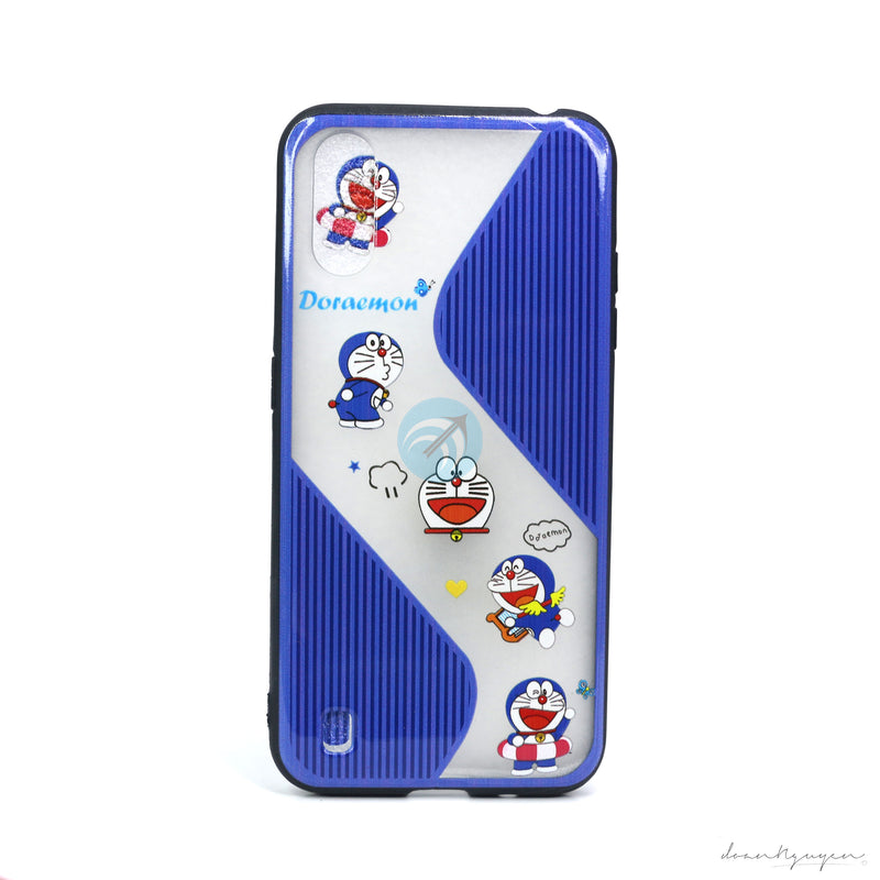 ỐP LƯNG ĐIỆN THOẠI SAMSUNG A01 NHÁM HÌNH VIỀN MÀU