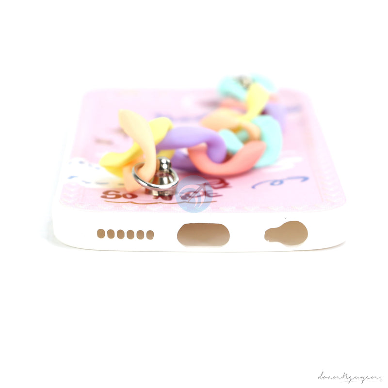 ỐP LƯNG ĐT IPHONE 6G/6S (VIỀN TIM LẮC TAY)