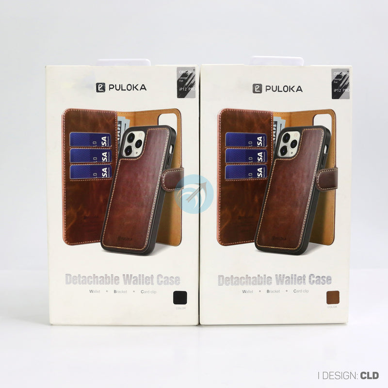 BAO DA IPHONE 12/ 12 PRO ( PULOKA 2IN1 NAM CHÂM)