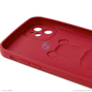 ỐP lưng IPHONE 11 6.1 hình nổi gấu đứng màu đỏ