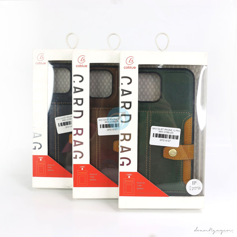 Ốp lưng da IPHONE 12 PRO MAX (COBLUE)