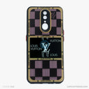 ỐP LƯNG OPPO F11 NHỰA CỨNG VIỀN ĐEN LƯNG IN LOGO LV