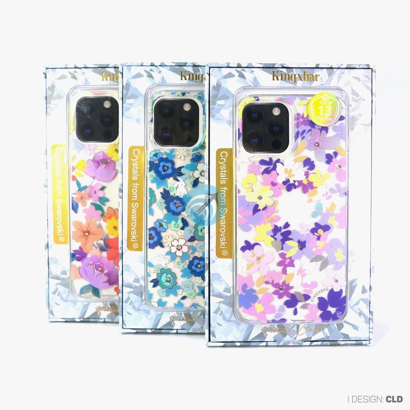 Ốp lưng IPHONE 13 PRO MAX KINGXBAR hoa nhỏ