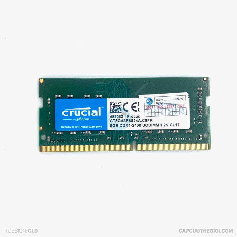 RAM CRUCIAL 8GB DDR4 2400 (PC-19200) CL17-SODIMM bh36t