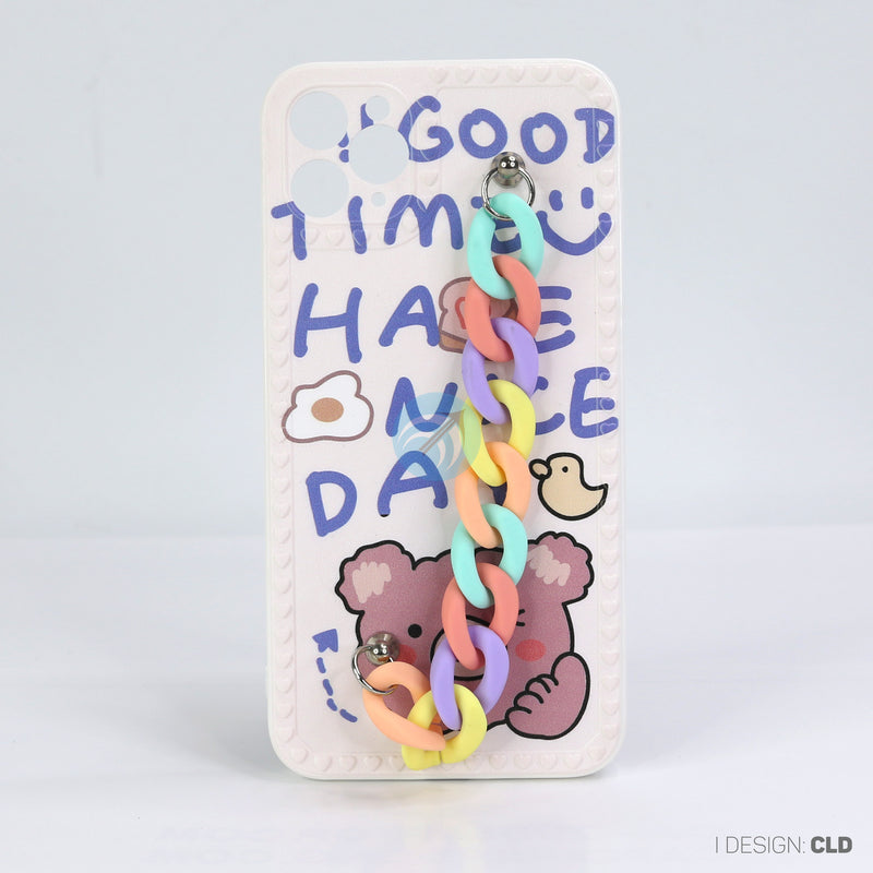 ỐP LƯNG ĐT IPHONE 11 PRO MAX (VIỀN TIM LẮC TAY)