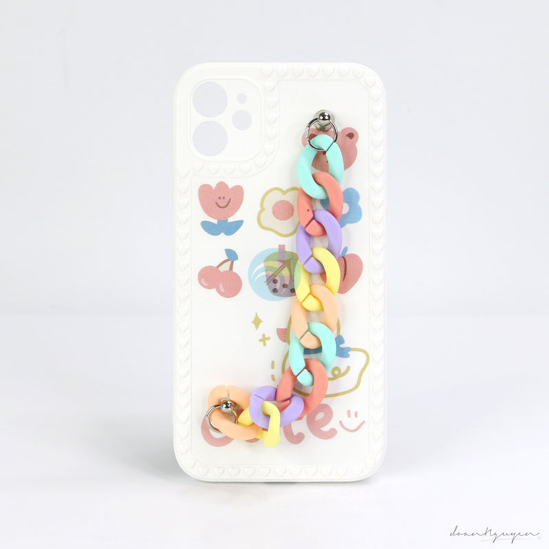 ỐP LƯNG ĐT IPHONE 11 6.1 (VIỀN TIM LẮC TAY)