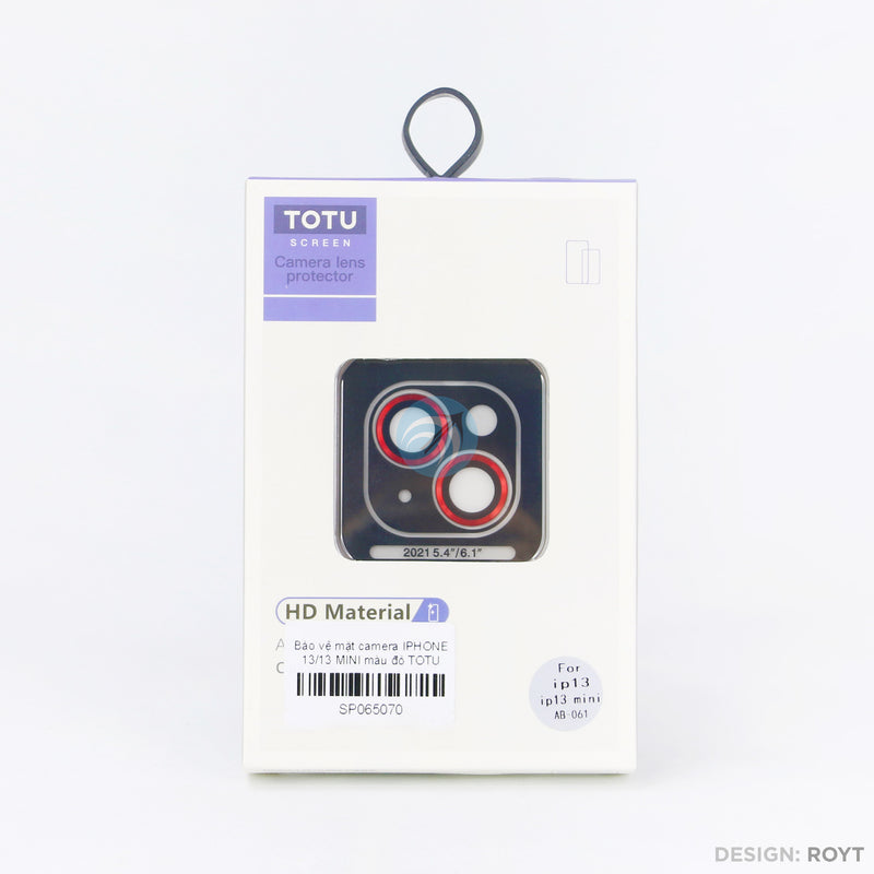 Bảo vệ mặt camera IPHONE 13/13 MINI màu đỏ TOTU