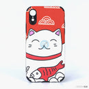 Ốp lưng IPHONE XR dẻo hình mèo thần tài