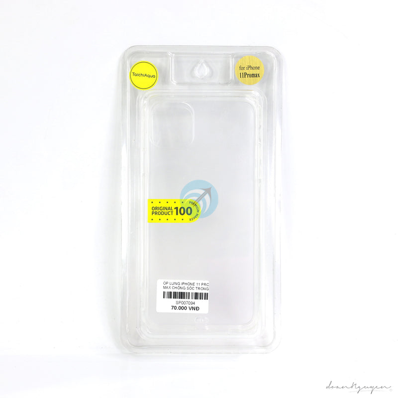 ỐP LƯNG IPHONE 11 PRO MAX CHỐNG SỐC TRONG VỈ NHÁM