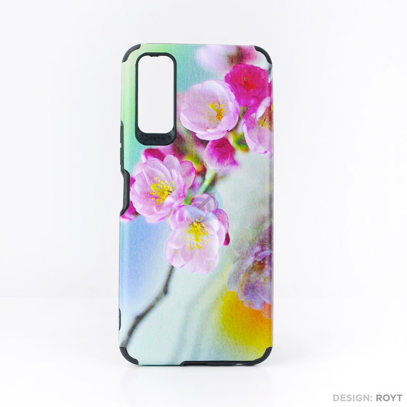 Ốp lưng VIVO Y12S IMD da chống sốc hình hoa