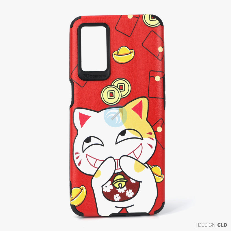 Ốp lưng OPPO A16 dẻo hình mèo thần tài