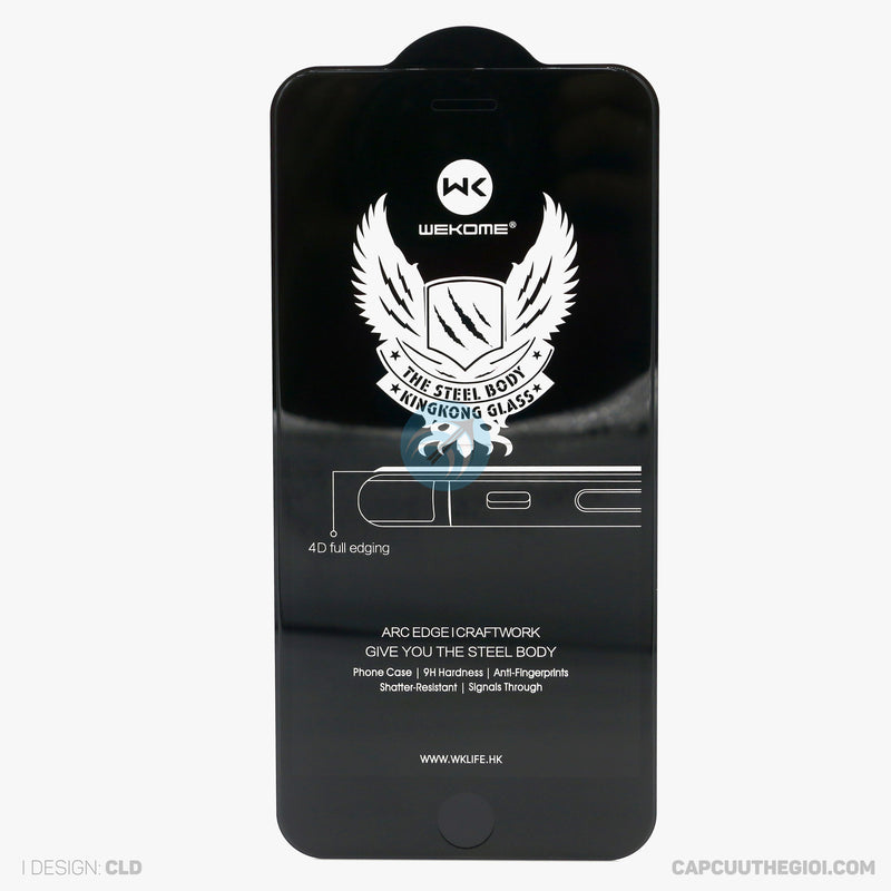 Cường lực IPHONE 6+/6S+ đen KINGKONG chống nhìn trộm TT