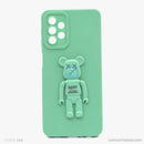 Ốp lưng SAMSUNG A32  hình gấu nổi có giá đỡ silicon màu