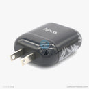 Bộ sạc lightning 3.4A 1 mét HOCO HK2 màu đen bh01t