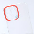 Ốp lưng IPHONE 13 PRO trong viền camera màu đỏ REALSKY