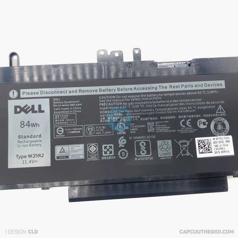 PIN DELL E5470 E5570 m3510 84wh 4F5YV bh06t