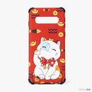 Ốp lưng SAMSUNG S10 hình mèo thần tài nhựa cứng