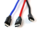 Cáp sạc 3 IN 1 usb A to lightning + type C + micro BASEUS (CAMLT-BSY) bh03t điều kiện còn đủ bao bì