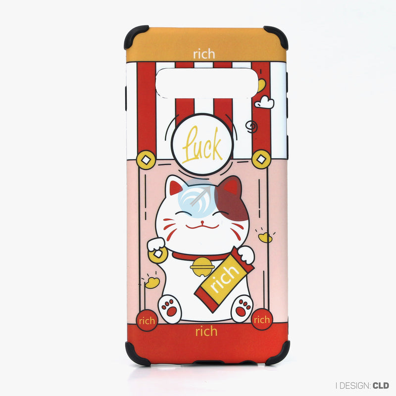 Ốp lưng SAMSUNG S10 hình mèo thần tài nhựa cứng