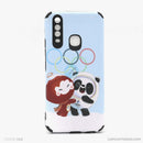 Ốp lưng VIVO Y12 IMD hình chống sốc vải sọc