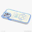 Ốp lưng IPHONE 13 PRO MAX màu in hình gấu có tai