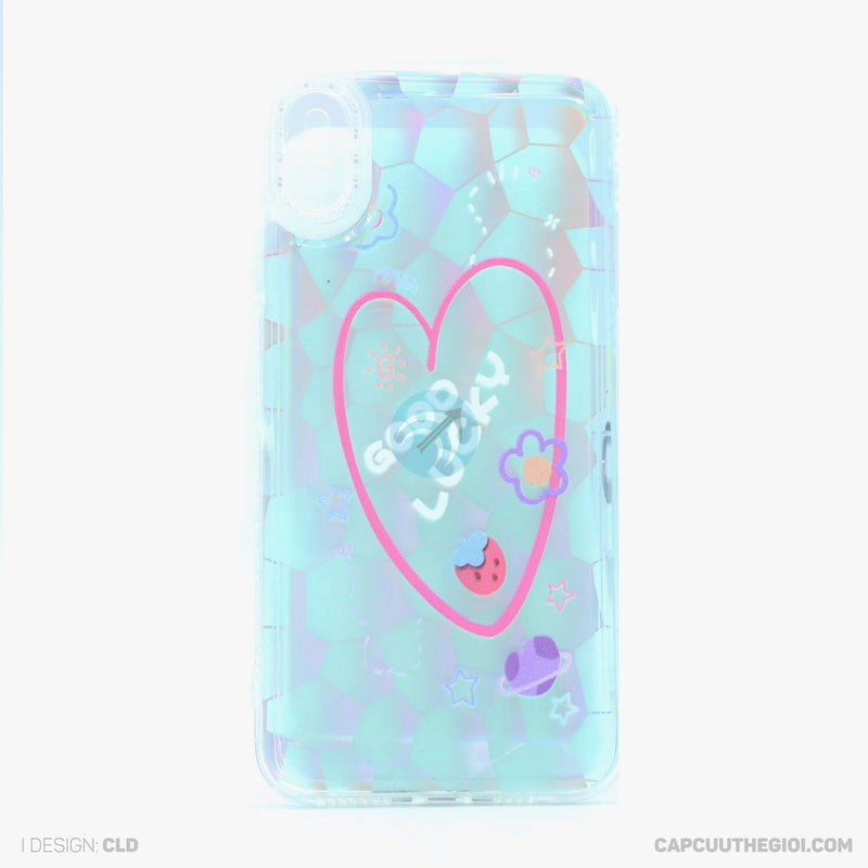 ỐP LƯNG IPHONE XS MAX IN HÌNH CUTE PHẢN QUANG