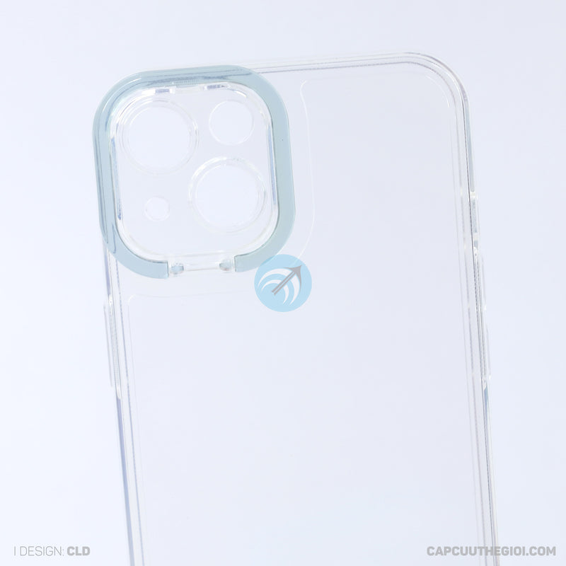 Ốp lưng IPHONE 13 6.1 trong viền camera màu xanh biển REALSKY