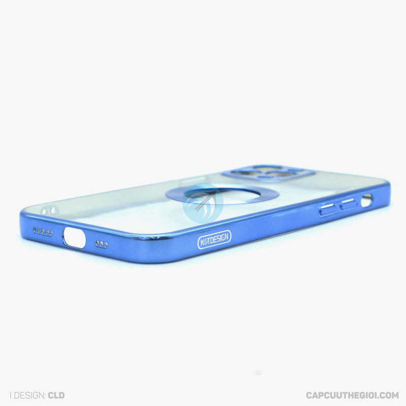 ỐP LƯNG IPHONE 12 PRO HỞ TÁO TRONG VIỀN ĐEN KST