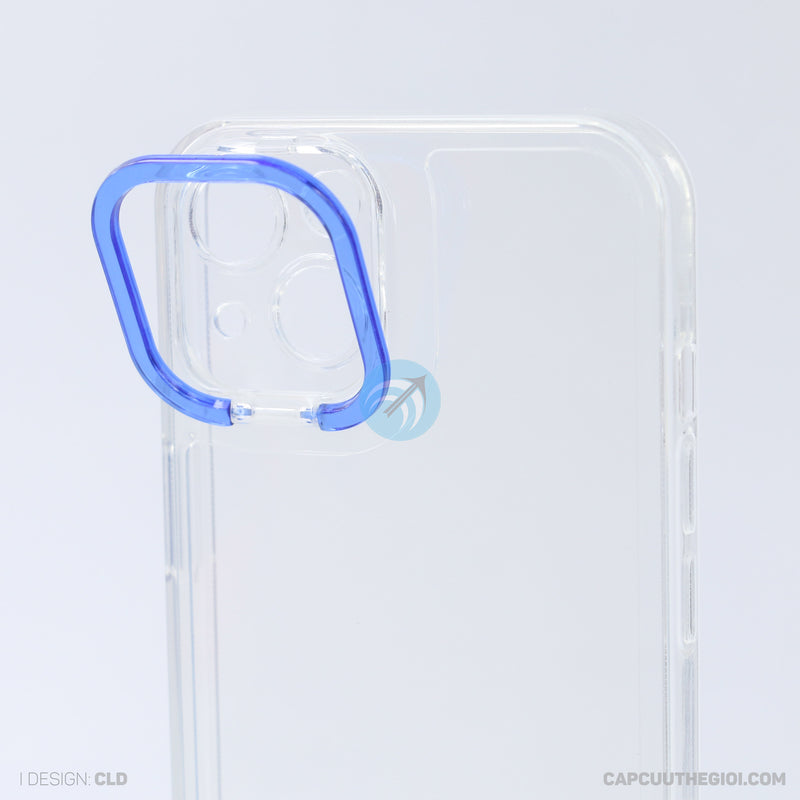 Ốp lưng IPHONE 13 6.1 trong viền camera màu xanh dương REALSKY