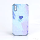 ỐP LƯNG IPHONE X/ XS HÌNH TIM VIỀN VUÔNG