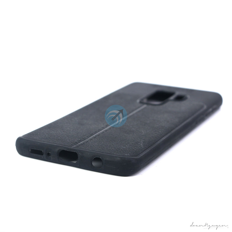 ỐP LƯNG DA ĐIỆN THOẠI SAMSUNG S9 PLUS AUTO DẺO ĐEN