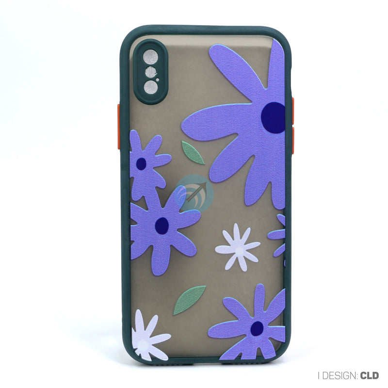 ỐP LƯNG ĐIỆN THOẠI IPHONE X NHÁM HÌNH VIỀN MÀU