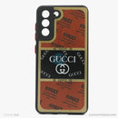 Ốp lưng SAMSUNG S21 FE nhựa cứng viền đen lưng in logo LV