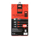 Cáp sạc lightning 3 mét (BYZ BC-090I) bh01t