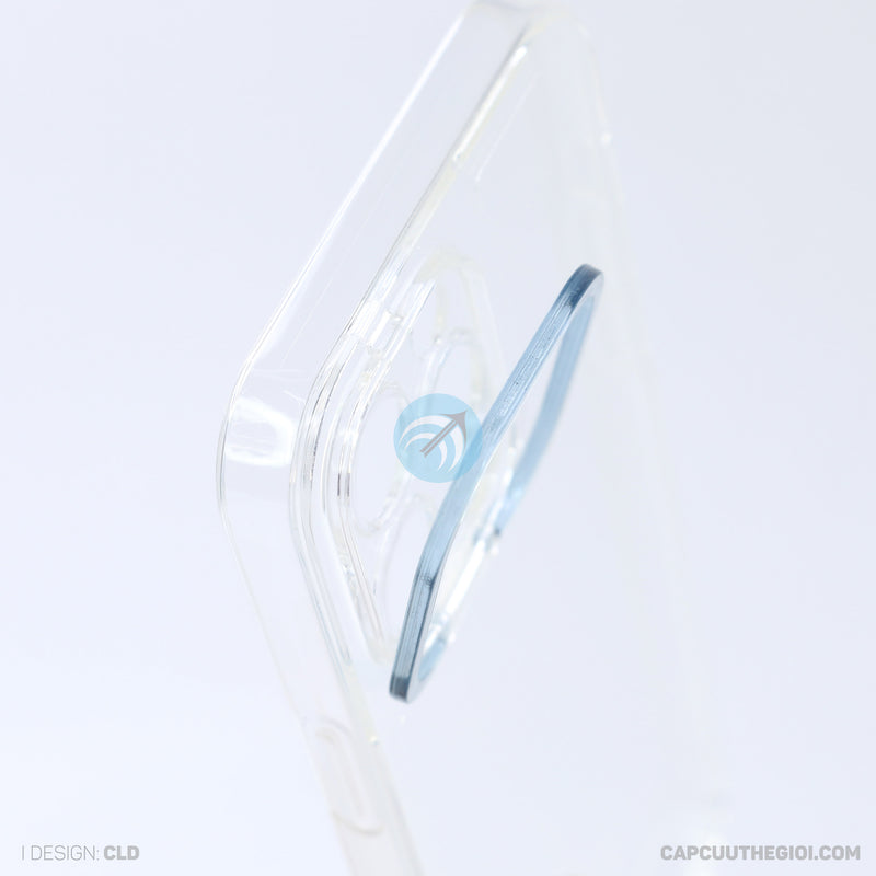 Ốp lưng IPHONE 13 PRO MAX trong viền camera màu xanh biển REALSKY