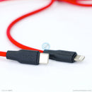 Cáp sạc type C to lightning 3A silicone 1 mét màu vàng HOCO X21 PLUS