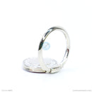 Nhẫn dán lưng điện thoại kim tuyến bạc