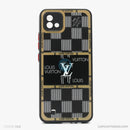 Ốp lưng REALME C11 2021 nhựa cứng viền đen lưng in logo LV