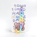 ỐP LƯNG ĐT IPHONE X/XS (VIỀN TIM LẮC TAY)