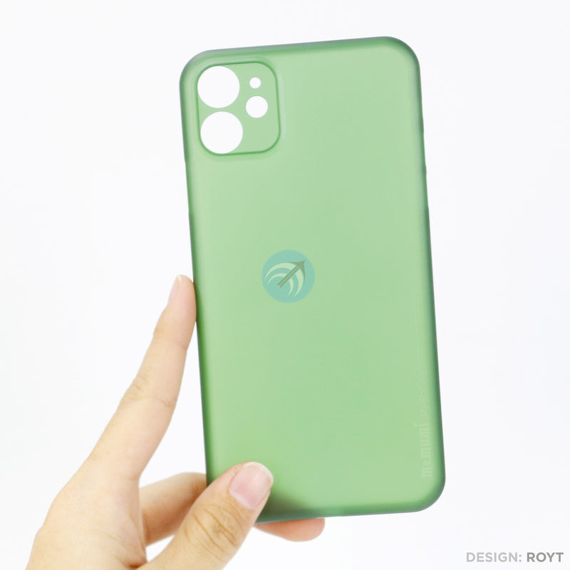 ỐP lưng IPHONE 11 MEMUMI mỏng 0.3 màu xanh rêu
